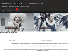 Tablet Screenshot of bespaksport.com